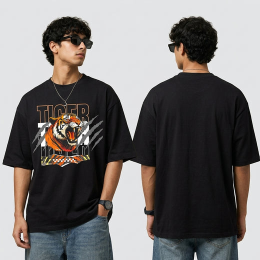 Oversized Round neck T-Shirt - Acid Wash Premium Cotton