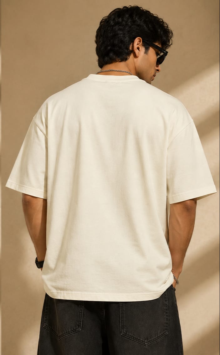 Men's Oversized  Bengali Typography T-Shirt