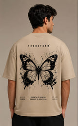 Oversize Back Print T-Shirt