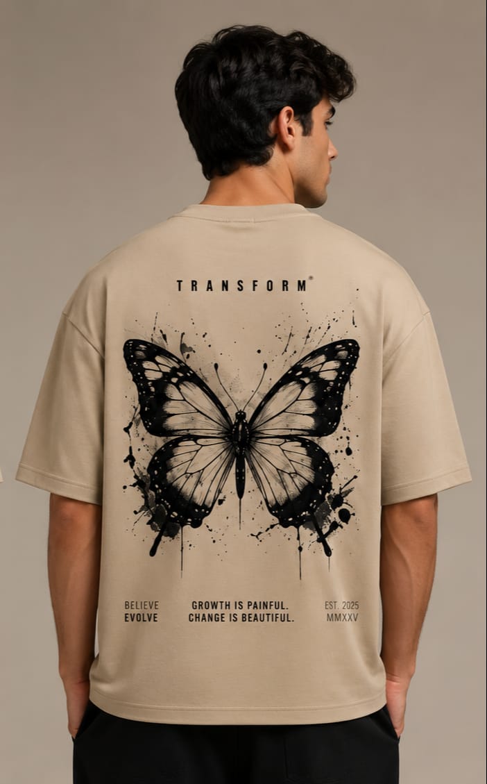 Oversize Back Print T-Shirt